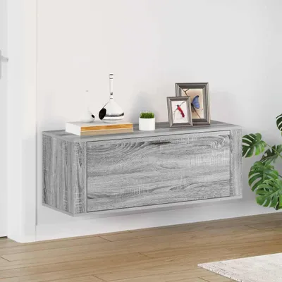 Zdjęcie produktu dla vidaXL Ścienna szafka na buty Szara Sonoma 100x35x38 cm Materiał drewnopochodny