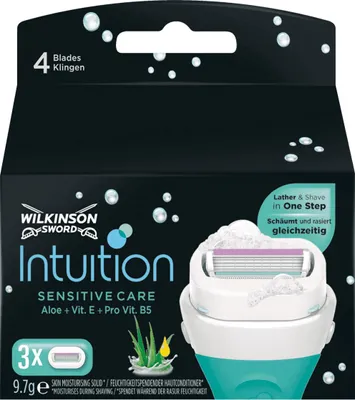 Zdjęcie produktu dla Ostrza do maszynki do golenia Wilkinson Intuition Sensitive Care, opakowanie 3 szt