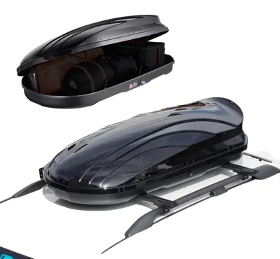 Obrázok produktu pre VEVOR strešný box na auto úložný box na strechu 340 L, úložný box na strešný nosič s tvrdou škrupinou ABS s otváraním na oboch stranách a 2 vystuženými popruhmi, úložný box na batožinu pre kombi, SUV