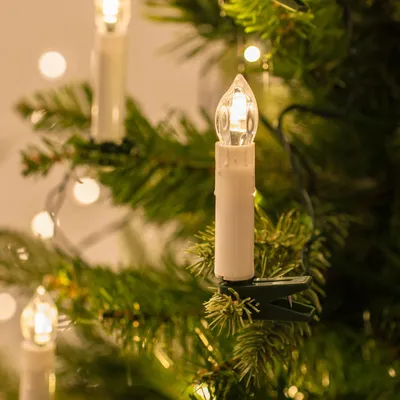 50 LED Lichterkette 15,7 m Weihnachtsbaum Kerzenbeleuchtung