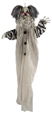 Produktbild von Splatter Horror Clown Halloween Deko mit Licht, Sound & Bewegung 110cm