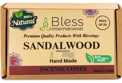 Produktbild von Räucherkegel Sandelholz Bio 20 Stück