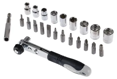 Immagine prodotto di Set cricchetto Lampa con inserti e bussole 23pz