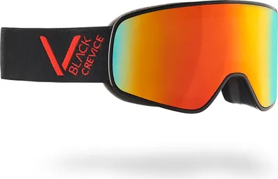 Produktbild von BLACK CREVICE - Damen/Herren Skibrille - Modell: SCHLADMING | Farbe: Schwarz/Rot / Scheibe: Orange | Größe: L