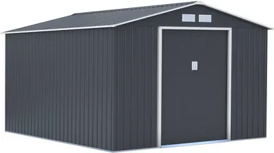 Produktbild von Gerätehaus aus Metall "Vegas" - 12,98 m² - Grau