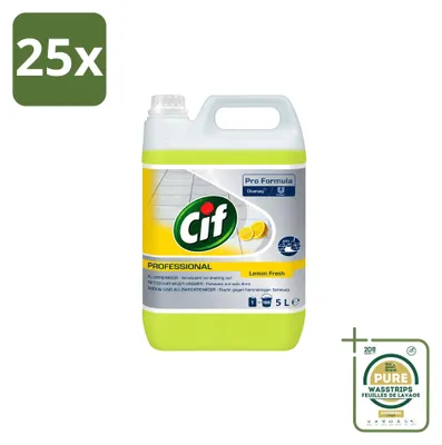 Produktbild von 25 x Cif Allesreiniger Zitrone 5 l - Vorratspackung - 25 Stücke