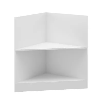 Produktbild von FUFUGAGA Küchenzeile, Komponente H, Eckunterschrank Offen, DIY-System, Verschiedene Größen, ohne Arbeitsplatte, Weiß, MDF, 60 × 81,5 × 60 cm