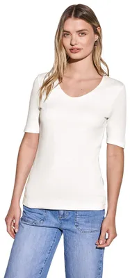 Produktbild von Street One Damen Palmira T-Shirt mit V-Ausschnitt
