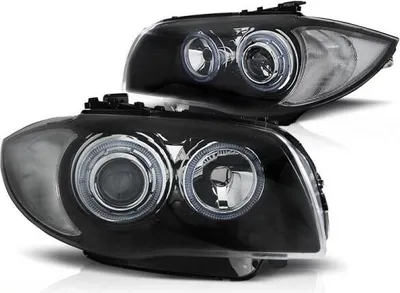 Produktbild von Design Angel Eyes Scheinwerfer passend für BMW 1er E81, E82, E87, E88 04-11 schwarz