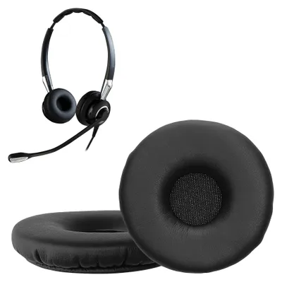 Produktbild von kwmobile 2x Ohr Polster für Jabra Biz 2400 II Ohrpolster - Ersatz Ohrpolster - Kopfhörer Ersatzteile - Kopfhörer Ersatzpolster für Over Ear Headphones