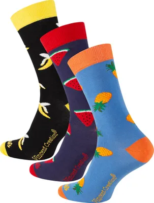 Produktbild von Vincent Creation® Früchte Socken 3 Paar - One Size 41-45