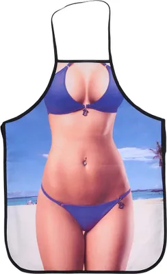Produktbild von 3D Funny Cooking Apron Sexy Mann Frau Schürze Wasserdichte Schürze (Bikini Frau)
