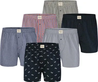 Produktbild von Phil & Co. Berlin Herren Boxer 6-Pack Web Classic - Set 5 - Größe XL