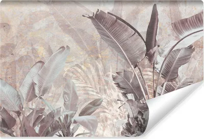 Produktbild von Muralo Selbstklebende Fototapete Für Wohnzimmer TROPISCHE BLÄTTER Pflanzen Abstraktion Retro Br. 152.5cm x Hö. 104cm