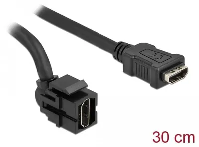 Image de Delock Keystone Module HDMI femelle 250° > HDMI femelle avec câble