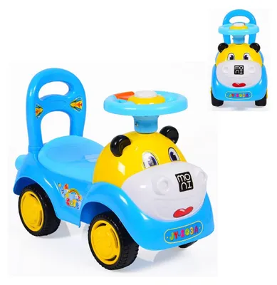 Obrázok produktu pre Detské autíčko, jazdiace Super Car zábavný dizajn, melódie, modré operadlo