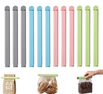 Produktbild von Verschlussclips - 12 Stück für Tüten - Kunststoff - 20 cm