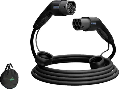 Obrázek produktu pro Nabíjecí kabel pro elektromobily, kompatibilní s typem 2, délka 5 m, 11 kW 16 A 3-fázový