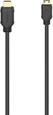 Produktbild von Hama 00074258, 2 m, HDMI Typ A (Standard), HDMI Type C (Mini), 3D, 18 Gbit/s, Schwarz