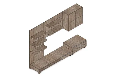 Produktbild von Lebende Wand 300x59x210 cm, NOCE - 9HQ08