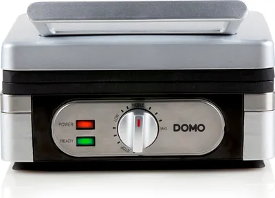 Obrázok produktu pre Domo DO 9047 W, 2 wafle/waflí, Obdĺžnikový, Strieborná, 2,6 cm, Kov, 1400 W