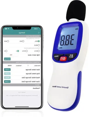 Produktbild von Tragbares Decibelmessgerät 30-130dBA LCD-Display für Zuhause
