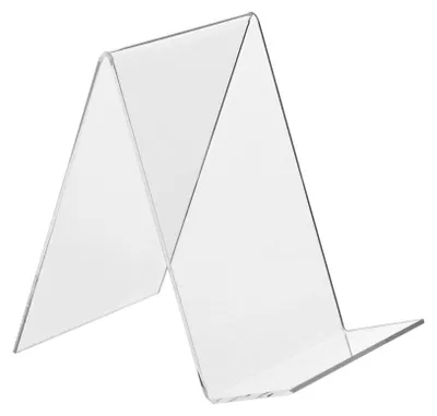 Produktbild von DIN A6 Buchstütze aus transparentem Acrylglas / Buchaufsteller / Buchständer / Warenstütze / Warenträger / Acryl / transparent - Zeigis®