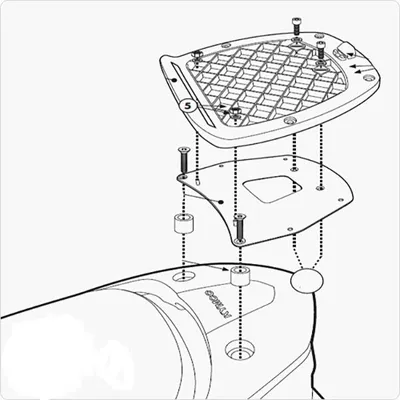 Image de GIVI SR92M Support de top case - Monolock