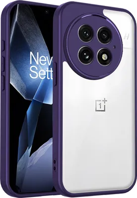 Produktbild von Hülle für OnePlus 13 Transparente Rückseite TPU Bumper Stoßfest Handyhülle Lila