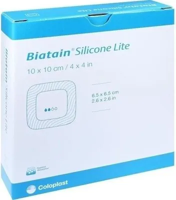 Image de Pansement mousse Biatain Silicone Lite 10x10 cm 10 pces