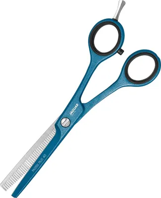 Image de Jaguar PASTELL PLUS ES 40 5" WHITE LINE Atlantic Blue Pincette de coiffure à un côté