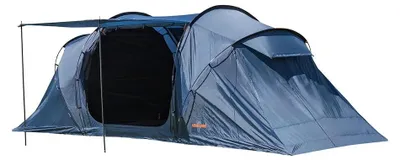 Produktbild von Campout 6 Personen Familienzelt Vis-à-Vis Kuppelzelt – 2 Schlafkabinen – 5000 mm Wassersäule – Großer Wohnbereich – inkl. Vordach
