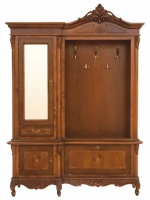 Produktbild von Casa Padrino Luxus Barock Garderobe Braun 162 x 45 x H. 230 cm - Barock Garderoben Möbel