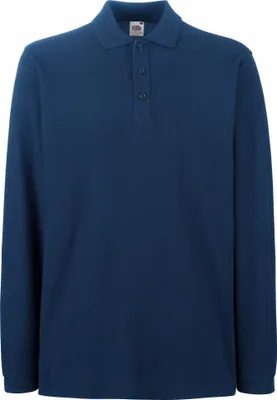 Produktbild von Fruit Of The Loom Premium Herren Polo-Shirt, Langarm BC1383 (3XL) (Marineblau)