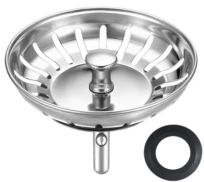Edelstahl-Spülsieb 80 mm, universell, verhindert Verstopfungen