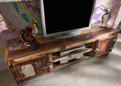 Produktbild von MASSIVMOEBEL24 TV-Board Altholz 180x45x53 mehrfarbig lackiert FREEZY #32