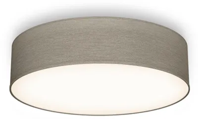 Stoff-Deckenleuchte taupe, 2-flammig, Ø38 cm, E27, IP20