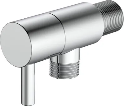 Produktbild von Avapax | Winkelanschlussventil - 1/2" X 3/8" - Messing - Chromglänzend - Aufputzmontage