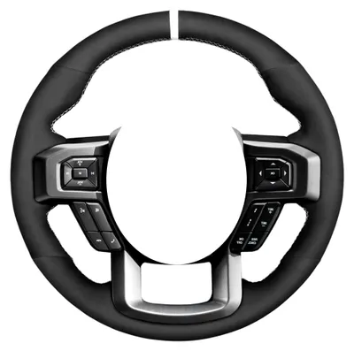 Produktbild von Lenkradbezug aus Wildleder für Ford F-150 Raptor 2015-2020 für Auto Lenkradbezug Zubehör