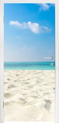 Produktbild von MuchoWow® Türtapete Selbstklebende Türfolie Tropisch - Strand - Meer 90x235 cm Türposter Türaufkleber Klebefolie Türklebefolie - XXL-Plakaten - Foster für Türen - Aufkleber