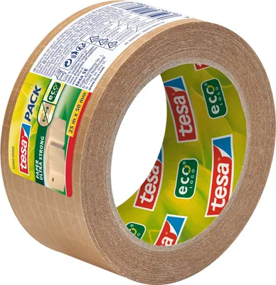Produktbild von tesapack Papier & Ultra Strong Paketklebeband nachhaltig Packband Paketband 25m