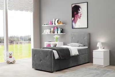 Produktbild von Boxspringbett Schlafzimmerbett MYLA 90x200cm in div. Farbvarianten