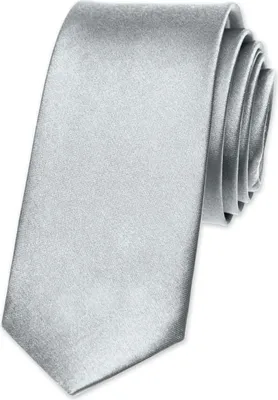 Produktbild von Krawatte Herren Hochzeit Konfirmation Slim Tie Retro Business Schlips schmal Autiga® silber