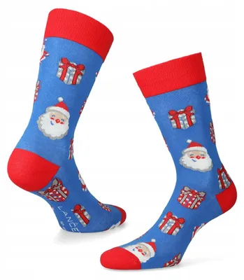 Produktbild von Lancerto Weihnachtssocken mit Nikolaus Motiv