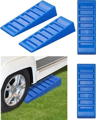 Produktbild von 2x Auffahrkeile Wohnmobil 40x13,5x7,5 cm – Profilgeformt bis 3.000 kg Unterlegkeile für Wohnwagen als Ausgleichskeile