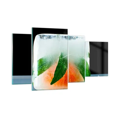 Produktbild von Bilder auf glas - Gefroren frucht dessert bio - 120x70cm - Glasbilder - Wandbilder - Kunstdruck - zum Aufhängen bereit - Wanddekoration aus Glas - Glas Bilder - Wandbild auf Glas - GDL120x70-2249