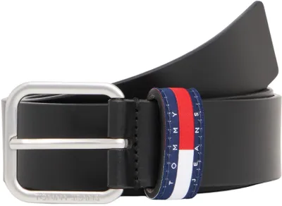 Produktbild von Tommy Jeans Herren Gürtel Ryan 3,5 cm Ledergürtel, Schwarz (Black), 80 cm
