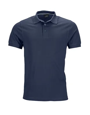 Produktbild von James+Nicholson JN708 | Herren Pima Polo / Sehr feine Piqué-Qualität - Farbe: Navy - Größe: XXL