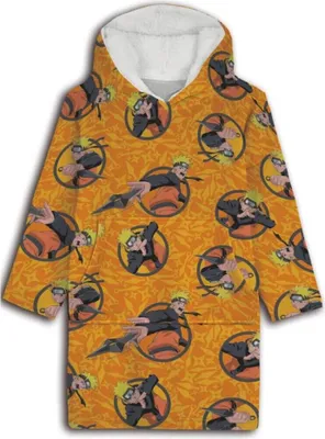 Produktbild von Naruto Hoodie Poncho Gelb Größe XS - L - Polyester