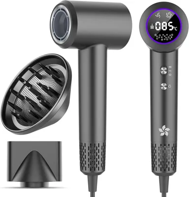 Produktbild von Haartrockner,400 Millionen Plasma Ionen Fön,110000 U/min Bürstenloser Motor Schnelles Trocknen,57dB Geräuscharm Hair Dryer, Haarfön für Reise, Zuhause